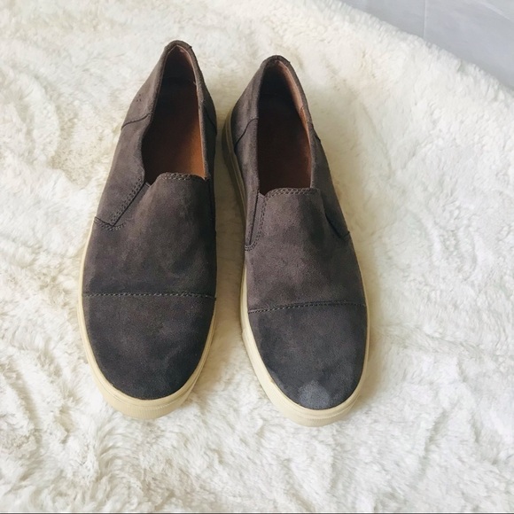 FRYE Suede Brown Leather Minimalist Bohemian LOAFERS SHOES Sneakers SIZE 8M - Picture 1 of 9